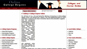 What Onlinecollege-degrees.net website looked like in 2017 (6 years ago)