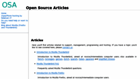 What Opensourcearticles.com website looked like in 2017 (6 years ago)