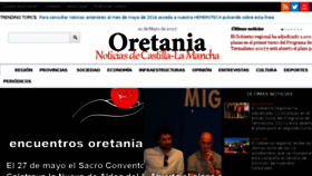 What Oretania.es website looked like in 2017 (6 years ago)