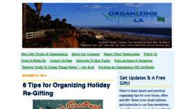 What Organizingla.com website looked like in 2017 (6 years ago)