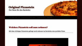 What Original-pizzastein.de website looked like in 2017 (6 years ago)