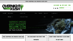 What Overnightkush.com website looked like in 2017 (6 years ago)
