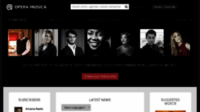 What Operamusica.com website looked like in 2017 (7 years ago)