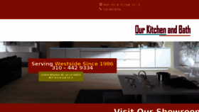 What Ourkitchenandbath.com website looked like in 2017 (6 years ago)
