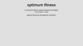 What Optimum-fitness.de website looked like in 2017 (6 years ago)