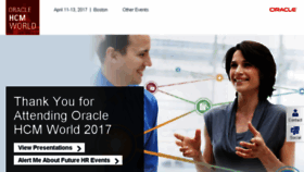 What Oraclehcmworld.com website looked like in 2017 (6 years ago)