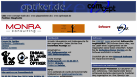What Optiker.de website looked like in 2017 (6 years ago)
