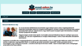 What Orvosilexikon.hu website looked like in 2017 (6 years ago)