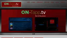 What On-tapp.tv website looked like in 2017 (6 years ago)