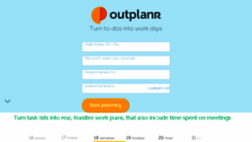 What Outplanr.com website looked like in 2017 (6 years ago)