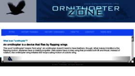 What Ornithopter.org website looked like in 2017 (6 years ago)