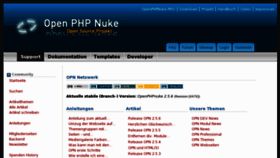 What Openphpnuke.info website looked like in 2017 (6 years ago)