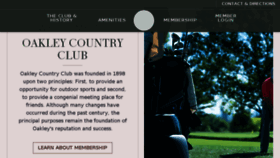What Oakleycountryclub.org website looked like in 2017 (6 years ago)