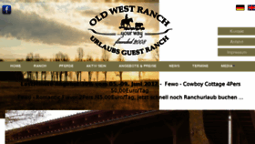 What Old-west-ranch.de website looked like in 2017 (6 years ago)