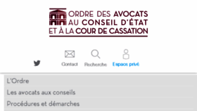 What Ordre-avocats-cassation.fr website looked like in 2017 (6 years ago)