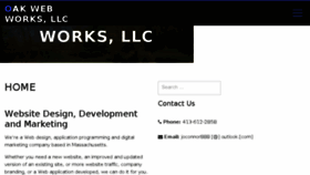 What Oakwebworks.com website looked like in 2017 (6 years ago)