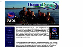 What Oceandivers.ie website looked like in 2017 (6 years ago)
