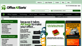 What Officeallsorts.co.uk website looked like in 2017 (6 years ago)