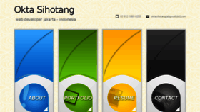 What Oktasihotang.com website looked like in 2017 (6 years ago)
