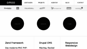 What Omoo.de website looked like in 2017 (6 years ago)