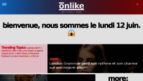 What Onlike.net website looked like in 2017 (6 years ago)