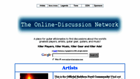 What Online-discussion.com website looked like in 2017 (6 years ago)