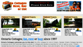 What Ontariocottages.com website looked like in 2017 (6 years ago)