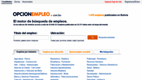 What Opcionempleo.com.bo website looked like in 2017 (6 years ago)