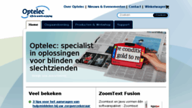 What Optelec.nl website looked like in 2017 (6 years ago)