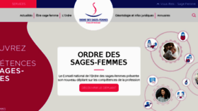 What Ordre-sages-femmes.fr website looked like in 2017 (6 years ago)