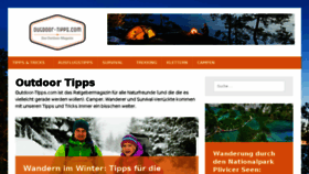 What Outdoor-tipps.com website looked like in 2017 (6 years ago)