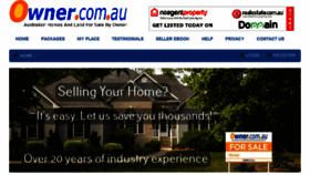 What Owner.com.au website looked like in 2017 (6 years ago)