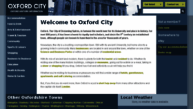 What Oxfordcity.co.uk website looked like in 2017 (6 years ago)