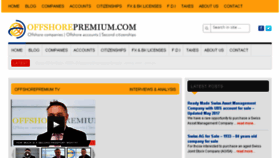 What Offshorepremium.com website looked like in 2017 (6 years ago)
