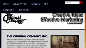 What Originalcompany.com website looked like in 2017 (6 years ago)