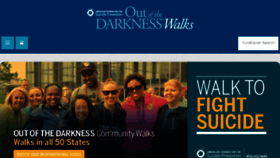 What Outofthedarkness.org website looked like in 2017 (6 years ago)