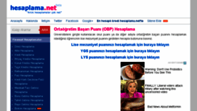 What Obp-okul-puani.hesaplama.net website looked like in 2017 (6 years ago)