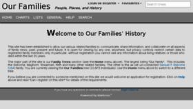 What Our-families.info website looked like in 2017 (6 years ago)
