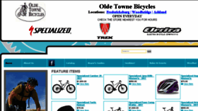 What Oldetownebicycles.com website looked like in 2017 (6 years ago)