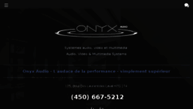 What Onyxaudio.com website looked like in 2017 (6 years ago)