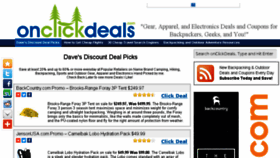 What Onclickdeals.com website looked like in 2017 (6 years ago)