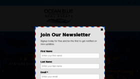 What Oceanbluerealestate.com website looked like in 2017 (6 years ago)