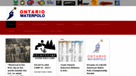 What Ontariowaterpolo.ca website looked like in 2017 (6 years ago)