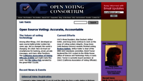 What Openvotingconsortium.org website looked like in 2017 (6 years ago)