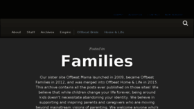 What Offbeatfamilies.com website looked like in 2017 (6 years ago)