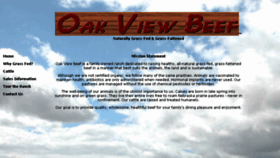 What Oakviewbeef.com website looked like in 2017 (6 years ago)