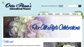 What Ortizflowers.com website looked like in 2017 (6 years ago)