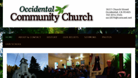 What Occidentalcommunitychurch.org website looked like in 2017 (6 years ago)