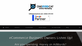 What Oneeyedcat.com website looked like in 2017 (6 years ago)