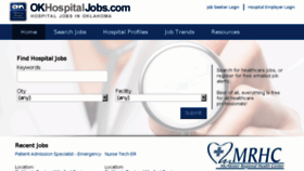 What Okhospitaljobs.com website looked like in 2017 (6 years ago)